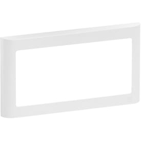 LK Fuga Design ramme 63 soft 1x2 modul vandret, hvid