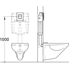 Grohe Skate Cosmopolitan betjeningsplate, sort/krom
