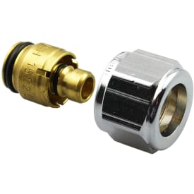VSH plast kopplingsset, förkromad, 15x2,5 mm