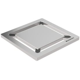 Geberit CleanLine Square afløbsrist, 80x80 mm, rustfrit stål