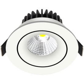 Nordtronic Velia Tilt downlight, 12,7W, DTW, matt vit
