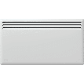 Nobø el-radiator NFK4N frontvarme 230V/1000W, hvid, 15 m²