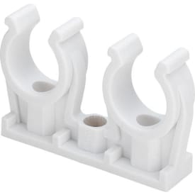 Dobbel Klemklammer 18 mm, plast