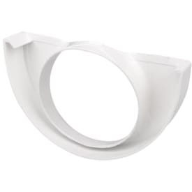 12&quot; x 90 mm Endebunn med hull hvit Plastmo