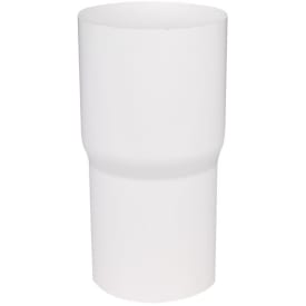 Plastmo rørsamlemuffe 90 mm, hvid