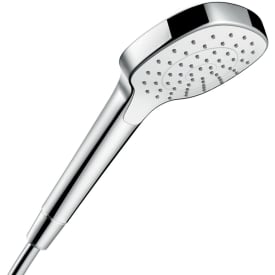 Hansgrohe Croma Select E hånddusj, vannbesparende, krom/hvit