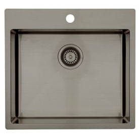 Lavabo Kubus 540 soft køkkenvask, 54x50 cm, sort krom