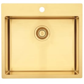 Lavabo Kubus 540 soft køkkenvask, 54x50 cm, guld