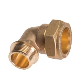 Kompresjons-vinkel m/nippel, 10 mm x 1/2"