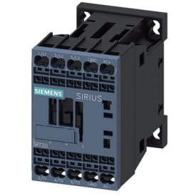 Kontaktor 7A 3KW 3P+1NO 24V DC fjærklemme 3RT2015-2BB41