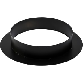 Metalbestos skorsten uØ 130 mm murad bussning, 50 mm fläns, svart