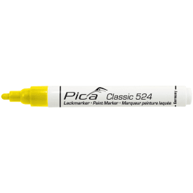 10 stk Pica paint marker, hurtig tørrende, rund spids, gul
