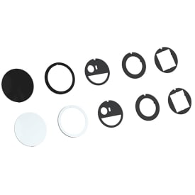 Pix lock och monteringsring set, svart