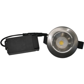 Nordtronic Velia Low Profile downlight, 5W/3000K, LED, børstet alu