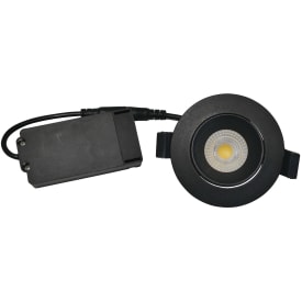 Nordtronic Velia Low Profile downlight, 5W/2700K, LED, matt svart