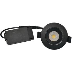 Nordtronic Velia Low Profile downlight, 5W/4000K, LED, matt svart