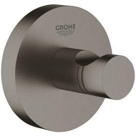 Grohe Essentials handdukskrok, borstat svart krom