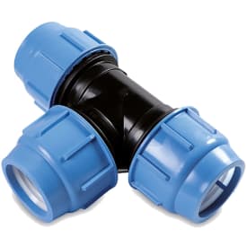 Blueseal 32 x 32 mm t-rör, PN16, PP/POM