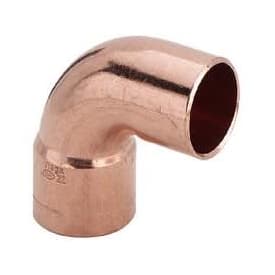 10 stk Lodde albue muffe/nippel, 10 mm - 90°
