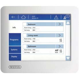 Wavin Sentio LCD-display för golvvärmestyrning, vit