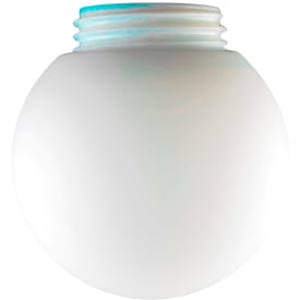 Glasskuppel Glob Ø150 mm, H133 mm, gjenger 84,5 mm, matt opal