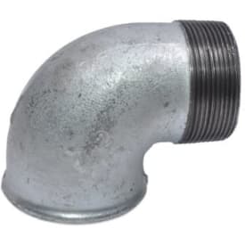 Galvaniseret vinkel med muffe/nippel 1/8" - 90 grader