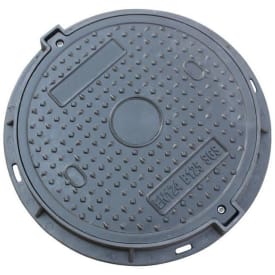 NID 425mm ramme/deksel, rund, fast, 1,5t, kompositt