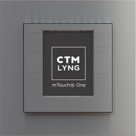 mTouch One, 1P, termostat og regulator, matt alu