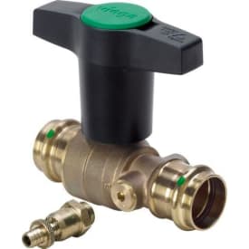 Viega Easytop kuleventil, tappevann, varme, 28 mm