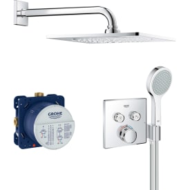 Grohe Grohtherm SmartControl 250 brusesæt, vandbesparende,  krom