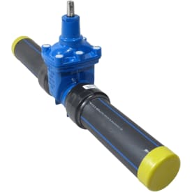 Fucoli 75 mm sluseventil med PE-ändar SDR11