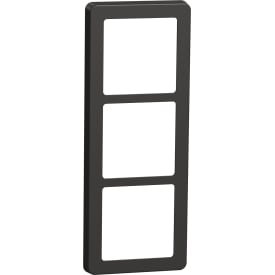 LK Fuga Base 63 designramme, 3x1 modul, koksgrå