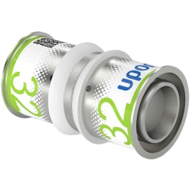 Uponor S-Press Plus dobbeltmuffe, 32 x 32 mm