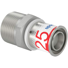 Uponor S-Press Plus overgangsnippel, 25 mm x 1"