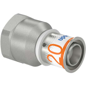 Uponor S-Press Plus overgangsmuffe, 20 mm x 3/4"