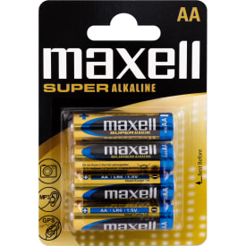 Maxell Super Alkaline AA batterier - 4 stk