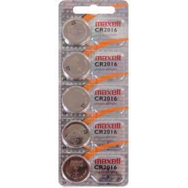 Maxell CR2016 batterier, 5 stk.