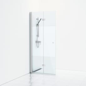 Svedbergs Skoga duschdörr, 67 cm, halvfrostat glas, matt aluminium profil