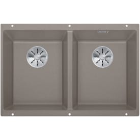 Blanco Subline 350/350-U kjøkkenvask, 75,5x46 cm, beige