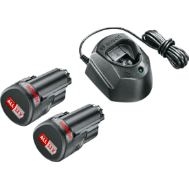 Bosch startsats med laddare & 2 st PBA 12V 1,5Ah batteripack