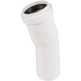Ostendorf avloppsböj, 15°, Ø32 mm, plast, vit