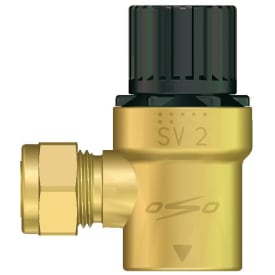 Oso Hotwater SV2 sikkerhetsventil , 9 bar