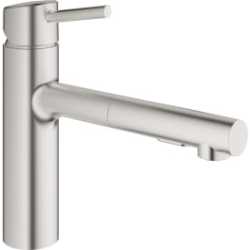 Grohe Concetto kjøkkenarmatur, uttrekkbar tut, stål