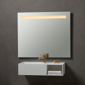 Loevschall Venice speil med lys, dimbar, touch, 100x85 cm