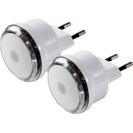 2 stk. LED natlamper med sensor 0,8W