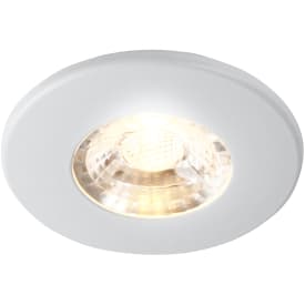 Nordtronic Gabriella 12 downlight, utanpåliggande/inbyggning, 4W/927 LED, matt vit