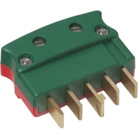 Plugg 3P+N+J 440V 16A rak okrossbar röd/grön