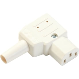 Enhetskontakt 3P vinkel, hona, vit, 790