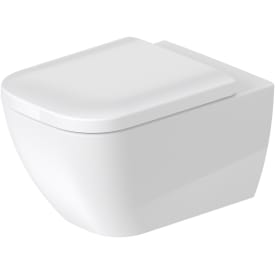 Duravit Happy D.2 vegghengt toalett, uten skyllekant, antibakteriell, hvit