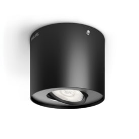 Philips myLiving Phase utenpåliggende spotlight, svart